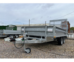 12’ x 6’ 2600Kg Beaver Tail Platform Trailer - Drop Sides