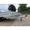 12’ x 6’ 2600Kg Beaver Tail Platform Trailer - Drop Sides