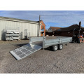 12’ x 6’ 2600Kg Beaver Tail Platform Trailer - Drop Sides